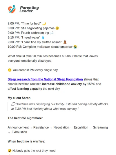 Two hours of bedtime hell every night