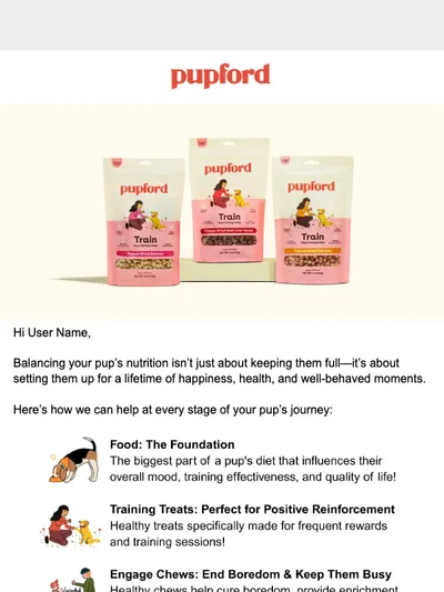 We’ve Got Your Pup Covered—Explore Pupford Treats & More ✨