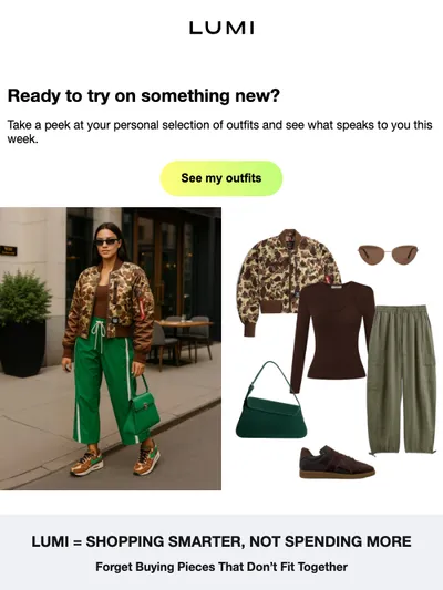 Your outfit recommendations were updated
