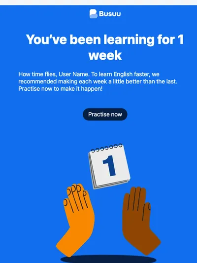 One week of English done!