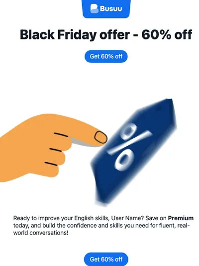 Early-bird offer: 60% off Premium 🥳