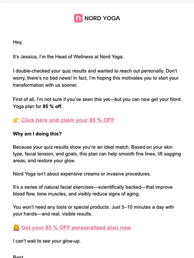 RE: Jessica sent you a message