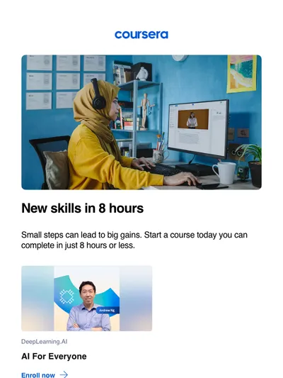 Courses you can complete in 8 hours or less