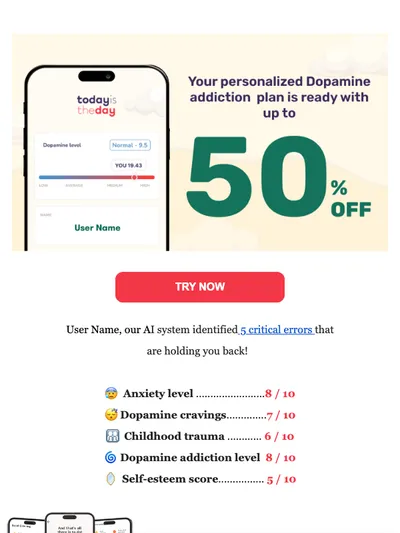 Your Dopamine Level Results Are In!