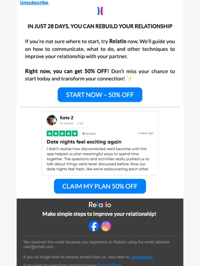 Special discount of 50% for you!
