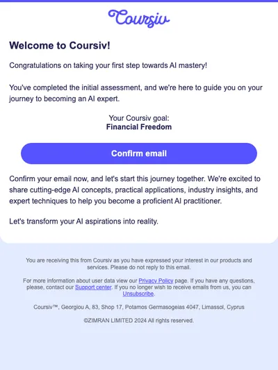 Confirm Your Email