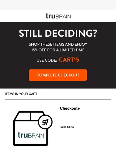 Your 15% OFF Code Expires Soon