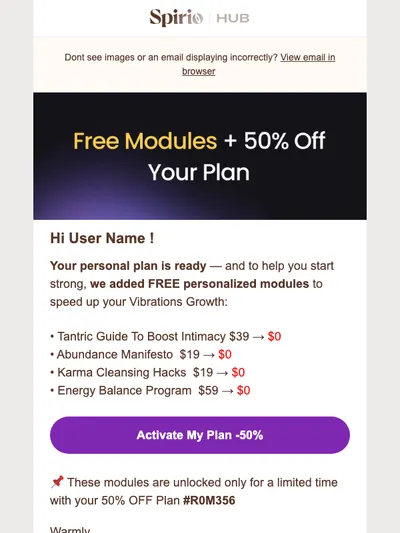 Your Personal Vibration Plan + FREE Modules Inside