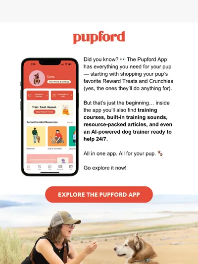 The ultimate app for raising a happy, well-behaved pup! ✨