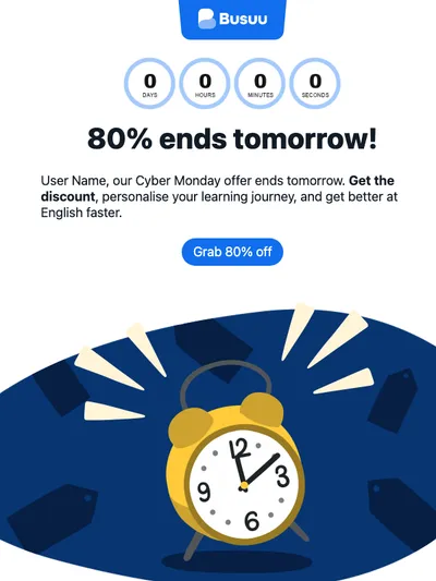 Don't wait: Discount ends tomorrow! 📆