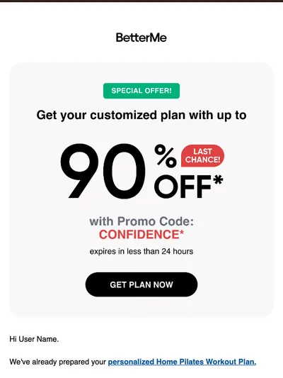 [Reminder] Last day to claim your 90% OFF