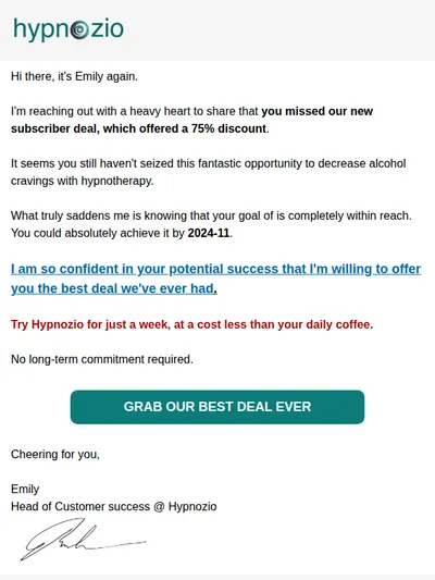 Try for a week, pay less than for coffee
