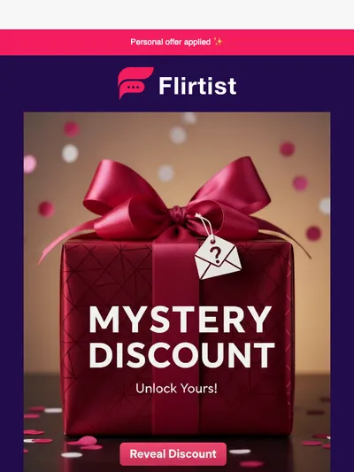 confirm and reveal your mystery discount