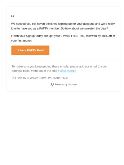 How about 2 FREE Weeks and then 50% off your 1st month?