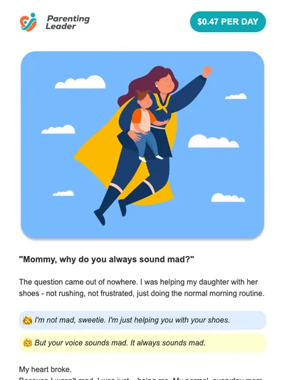 You’ve been giving "angry mom" energy even when you thought you were being calm