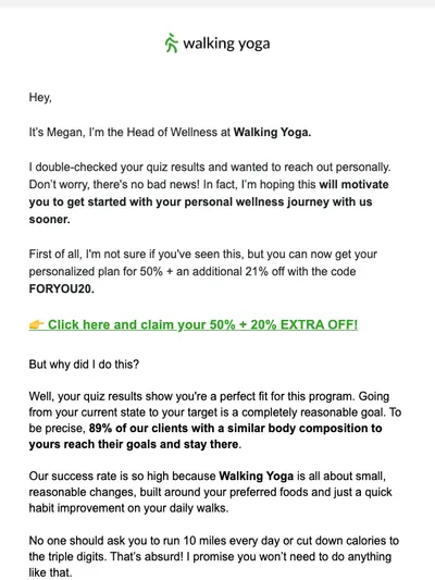 Megan sent you a message