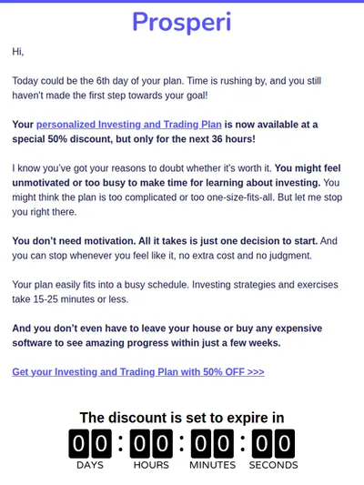 No longer interested in reaching your goal?