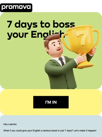 Can you handle the 7-day English challenge?