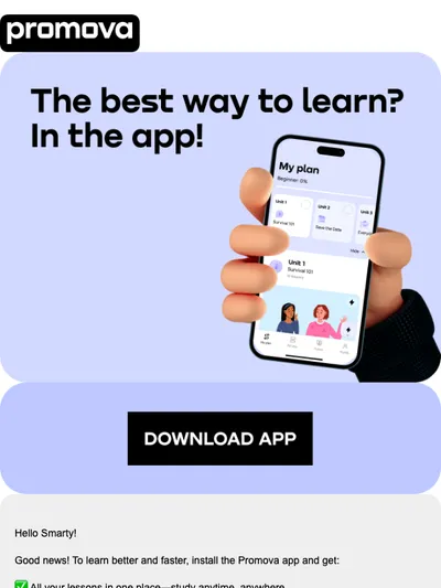 Get more from your learning in the app 📱