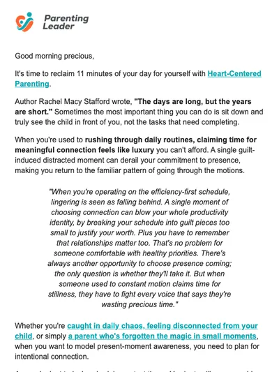 How 11 minutes a day can transform your connection with your child