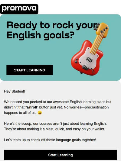 Ready to rock your English goals? 🎸