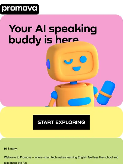 Welcome to smart English learning with AI