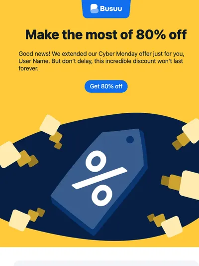 We've extended our Cyber Monday offer. Grab it now!