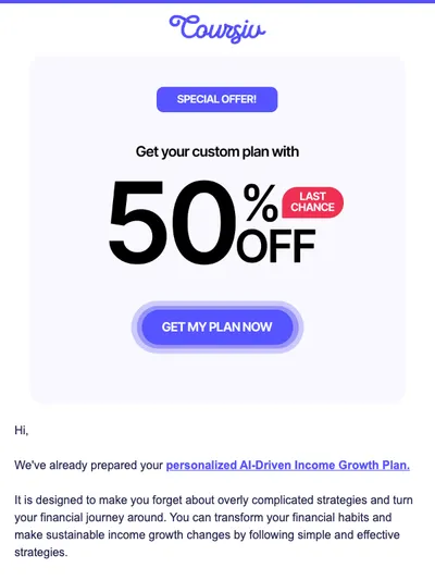 Offer extended just for you! Get 50% off now!