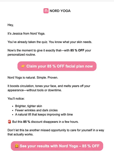 FINAL HOURS: 85 % OFF your facial yoga plan