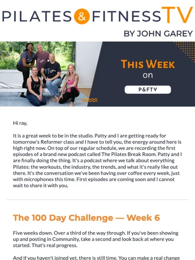 Podcast news, the Challenge hits Week 6, and a new Teacher's Corner series starts today