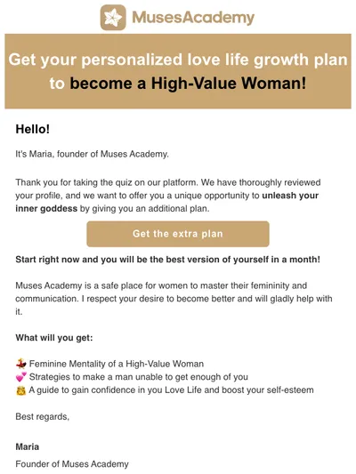 Get your self-growth plan and become a High-Value Woman