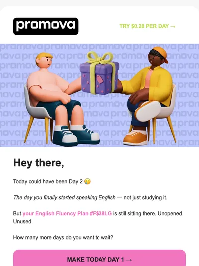 Another day without speaking English?