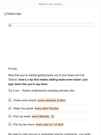 ⚡️ Add tasks as fast as you can think them