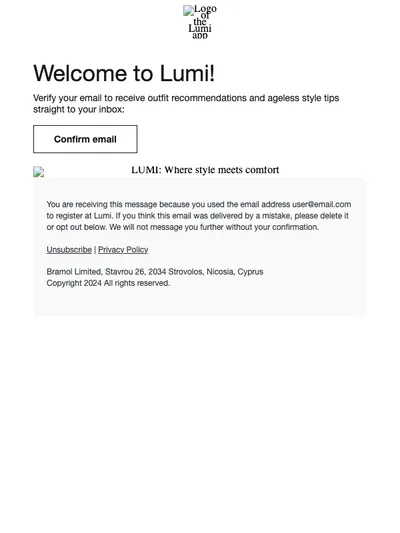 You're in. Welcome to LUMI!