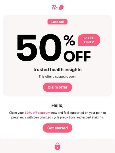 Hurry — 50% off ends soon!