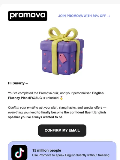 Confirm your email