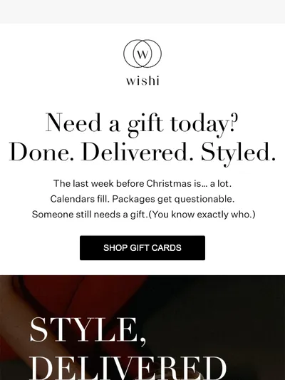 Still gifting? The perfect present arrives in seconds.