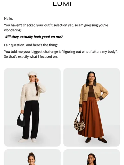 "Will they actually look good on me?"