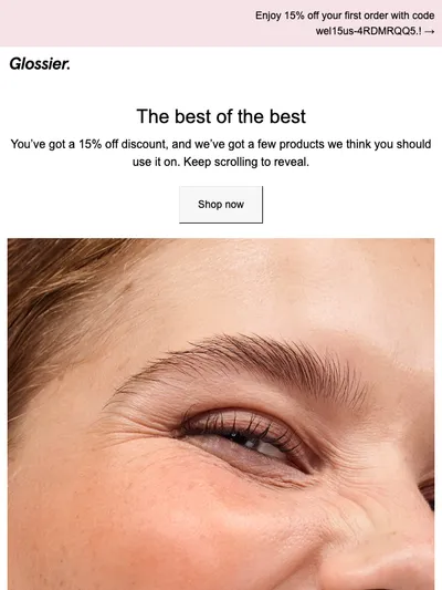 You’ve got 15% off