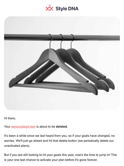Your plan is about to be deleted — act now