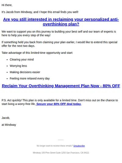 Please review your plan's status